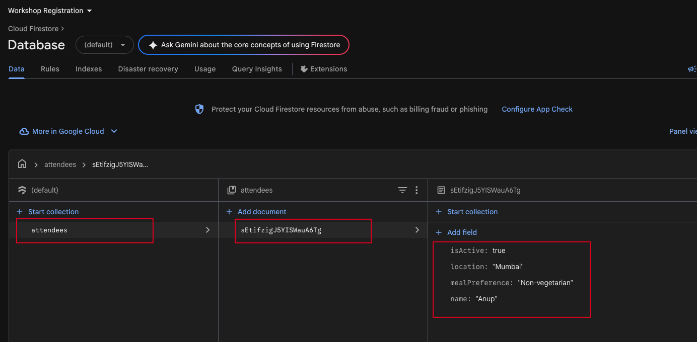 firebase-test-data-imported