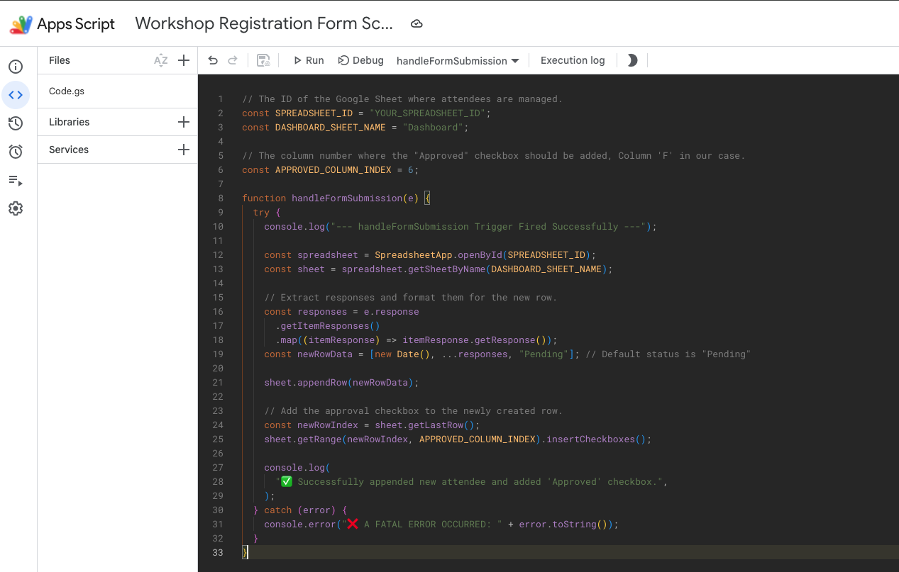 form-script-code